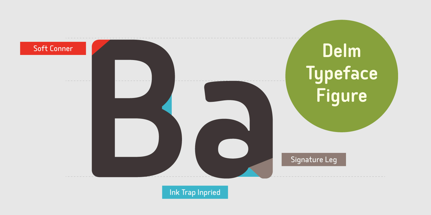 Delm Extra Light Italic Font preview
